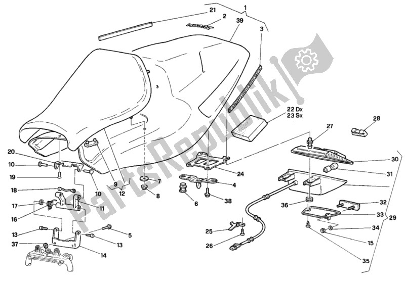 Todas las partes para Asiento Sp - Senna de Ducati Superbike 916 Senna 1994